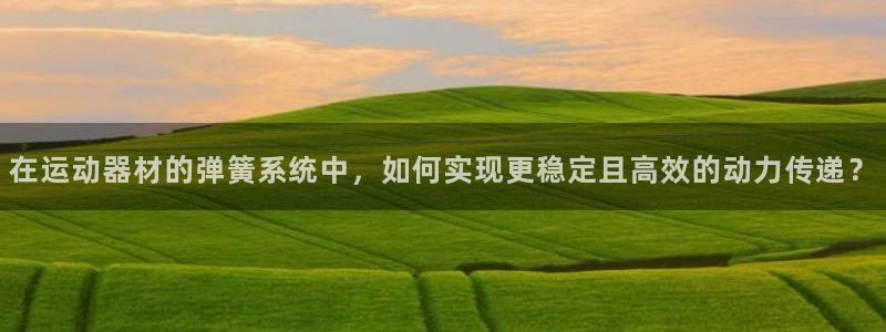 海南意昂体育4发展怎么样：在运动器材的弹簧系统中，如
