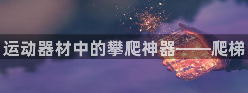意昂4娱乐：运动器材中的攀爬神器——爬梯