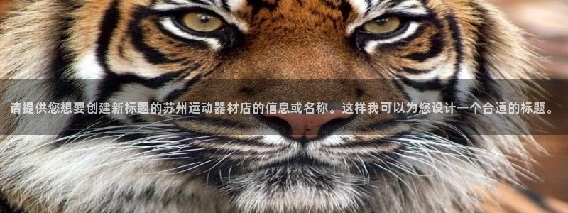 意昂4娱乐下载：请提供您想要创建新标题的苏州运动器材