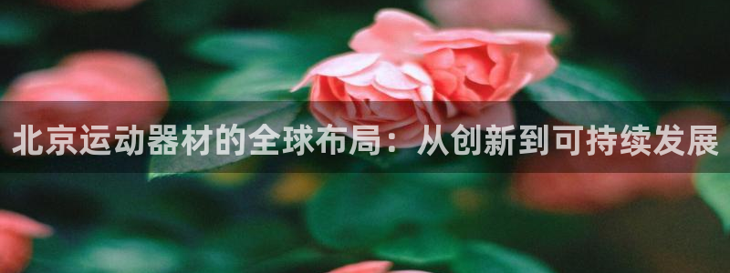 意昂体育4平台注册要钱吗：北京运动器材的全球布局：从创新到可
