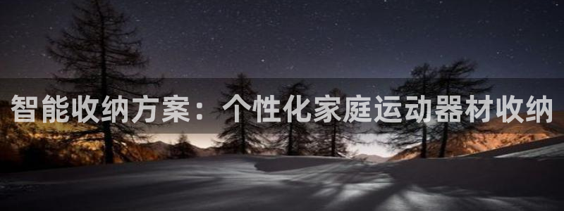 意昂集团官网：智能收纳方案：个性化家庭运动器材收纳