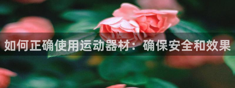 意昂4集团官网首页网址：如何正确使用运动器材：确保安