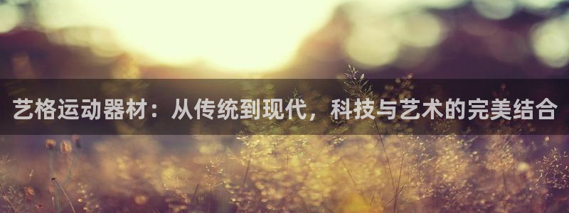 注册意昂4：艺格运动器材：从传统到现代，科技与艺术的