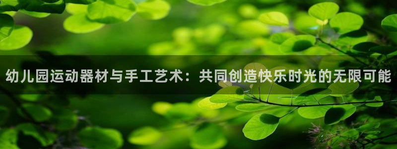 意昂4神州：幼儿园运动器材与手工艺术：共同创造快乐时