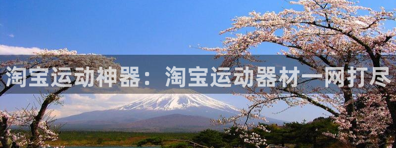 意昂体育4:淘宝运动神器:淘宝运动器材一网打尽