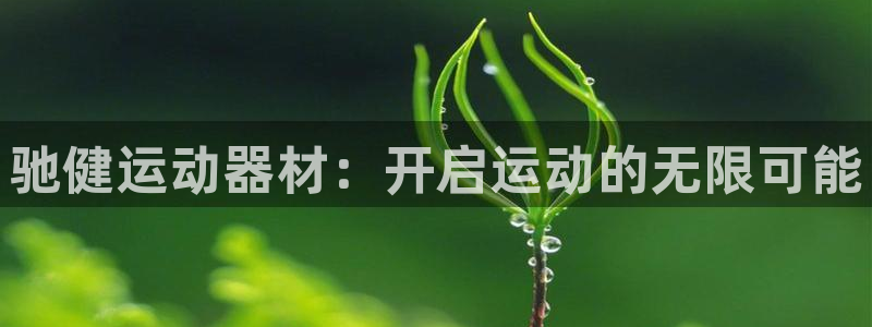 意昂4娱乐网站：驰健运动器材：开启运动的无限可能