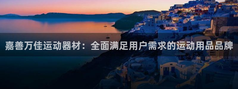 海南意昂体育4：嘉善万佳运动器材：全面满足用户需求的